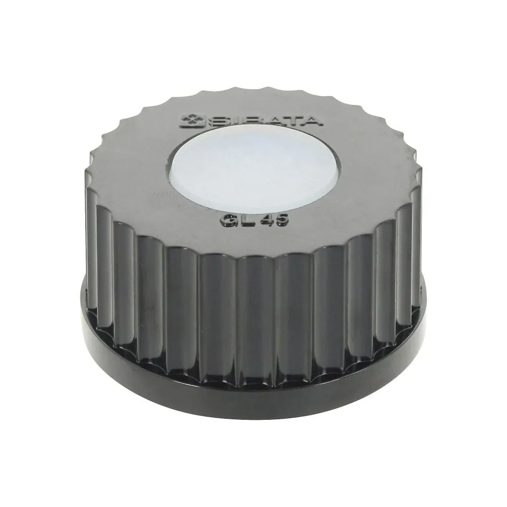 61-4411-26 Screw Cap Bottle Black Cap with Holes GL-45 017200-455A
