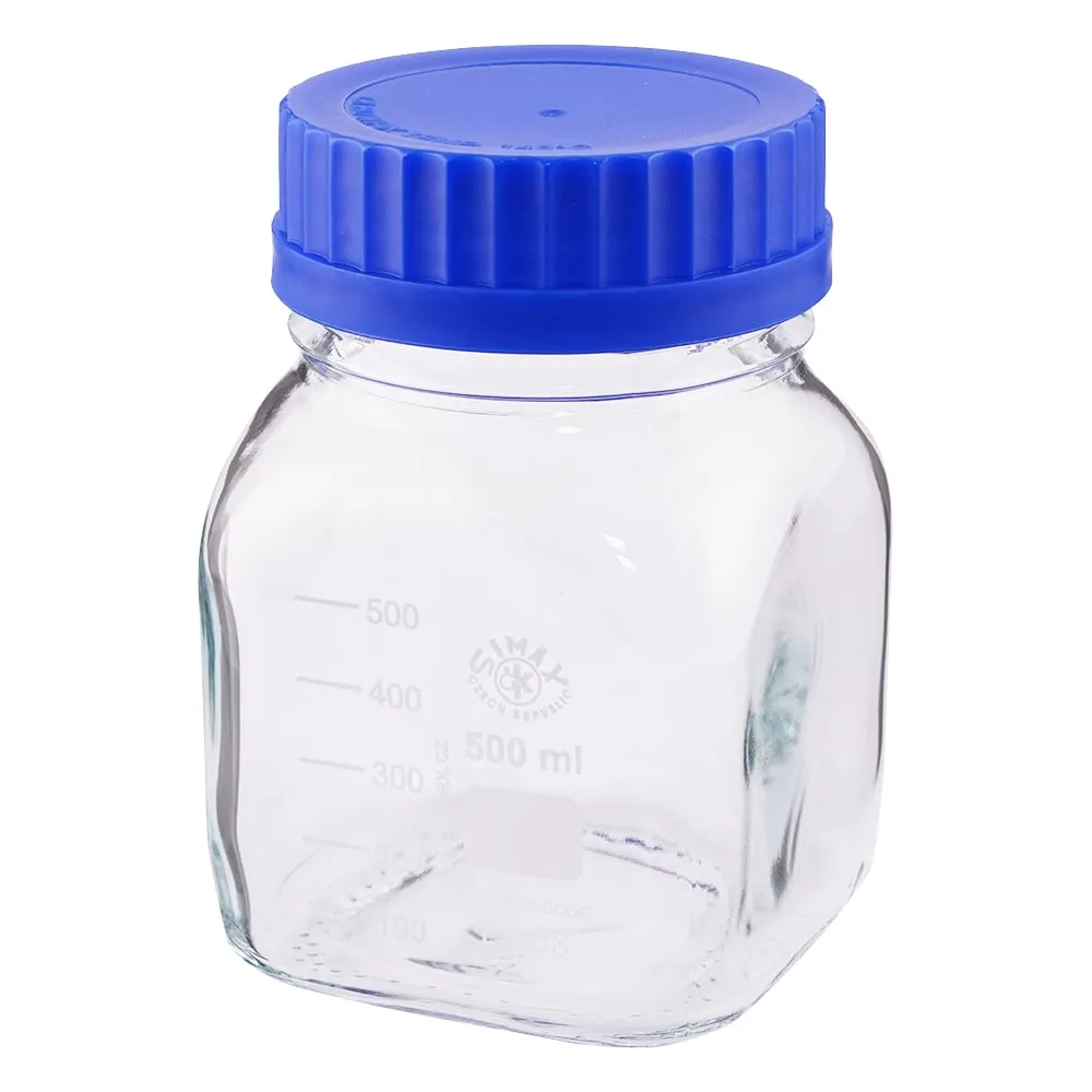 3-6004-01 Wide-Mouth Medium Bottle Transparent 500mL 2080M/500