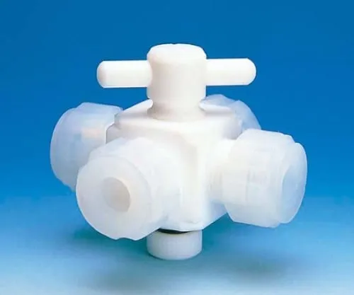 61-4378-81 All PTFE Four-Way Valve 8φ (Connection Type) F-2012-02