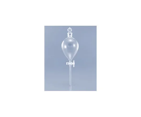 61-9720-73 Separatory Funnel (Round Shape) Teflon Cock 200mL D6341FS200R