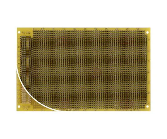 63-4858-47　［Discontinued］RE320-LF, Single Sided DIN 41612 C Matrix Board FR4 with 37 x 53 1mm Holes, 2.54 x 2.54mm Pitch, 160 x 100 x 1.5mm　RE320-LF