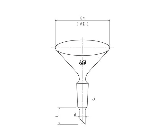 61-0188-50 Funnel with Sliding φ60 3772-60-1L