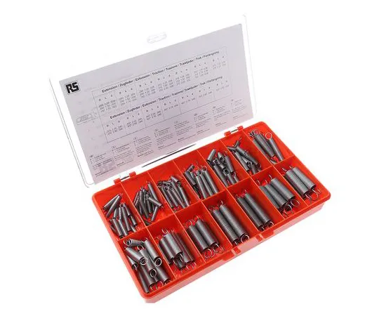 63-4599-35 RS PRO Steel Alloy Extension Spring Kit, 142 Springs 280-161
