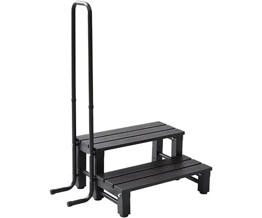 63-3972-20 Aluminum 2-step stool with handles Safety step Dark Brown YM-8002HDBR