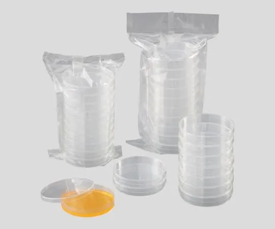 1-9467-03　［Discontinued］Acept Petri Dish (Electron Beam Sterilization) φ86 x 13.5mm 10 Pieces x 60 Pack　dim.86