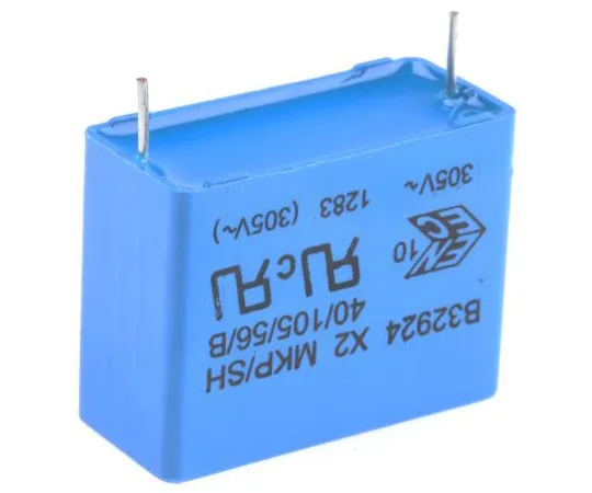 63-4603-86 Polypropylene Capacitor (PP) 305 V ac 2.2 μF ±10% 1 Bag (10 Pieces) B32924C3225K000