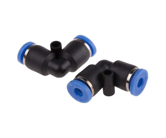 63-5177-93 RS PRO Pneumatic Elbow Tube-to-Tube Adapter Push In 4 mm to Push In 4 mm 916-0889