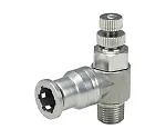 61-7664-78　［Discontinued］Throttle Valve Stainless Steel (SUS316) Elbow R1/8 Clean Package　SSNC6-01-C