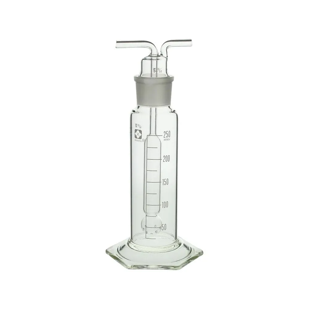 61-4424-65 Gas Cleaning Bottle Standard Ground Joint, Muenck Type 250mL 014640-250