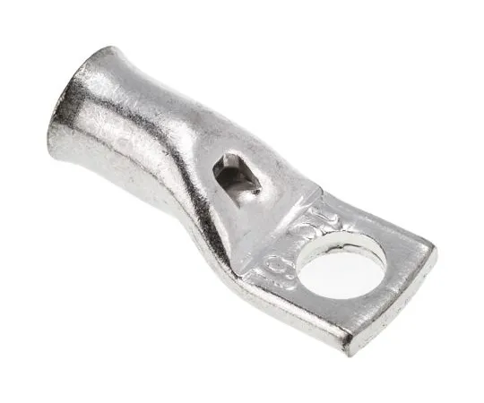 63-4640-85 RS PRO Uninsulated Tubular Ring Terminal, M6 Stud Size to 16mm² Wire Size 531-043