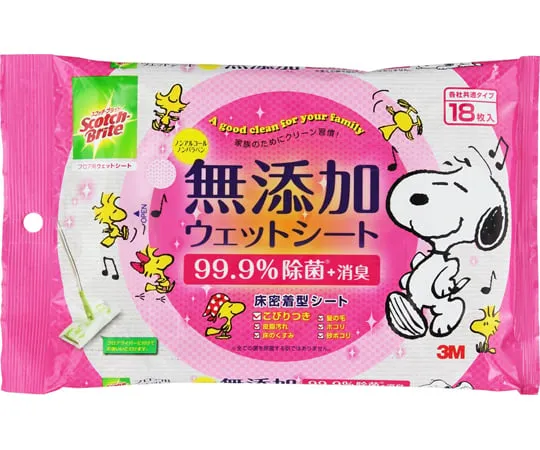 65-8990-36　［Discontinued］Scotch Bright Floor Wet Sheet (18 Sheets) FW-WSM18