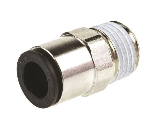 63-4717-32 Legris Pneumatic Straight Threaded-to-Tube Adapter, R 1/4 Male, Push In 8 mm 3175 08 13