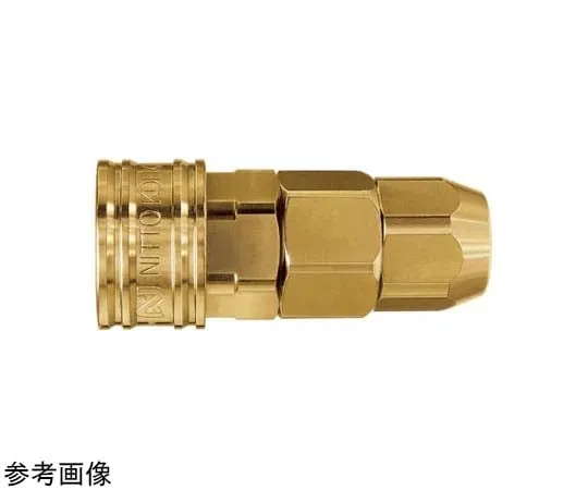 65-9009-44　［Discontinued］Compact Coupler Tube Size φ6 x φ8 mm Brass Socket　CO-60SNBRASSFKM