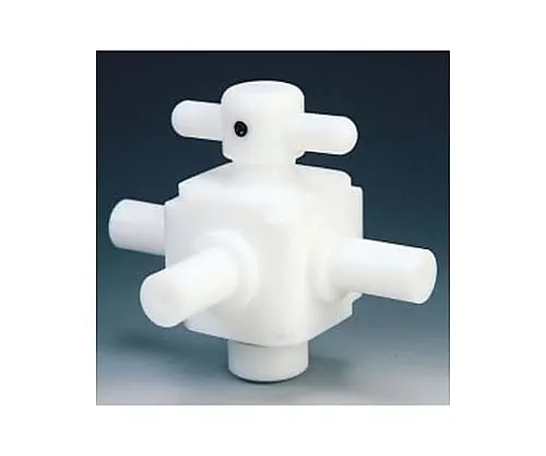 61-3528-28 Fluorocarbon Resin Three-Way Valve Branch Type 6φ NR0029-01