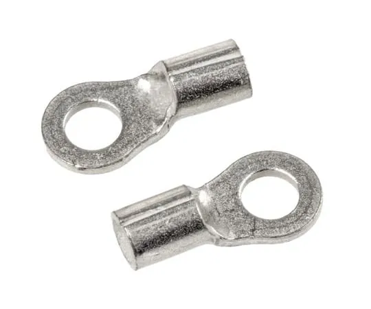 63-4607-50 Non-Insulated Round Crimp Terminal Stud Diameter M 2.5 Gray Soloist Land 22 AWG to 16 AWG 34104