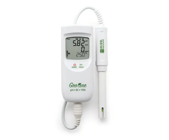 63-2744-82 GroLine Portable pH/EC/TDS/° C Meter HI9814D