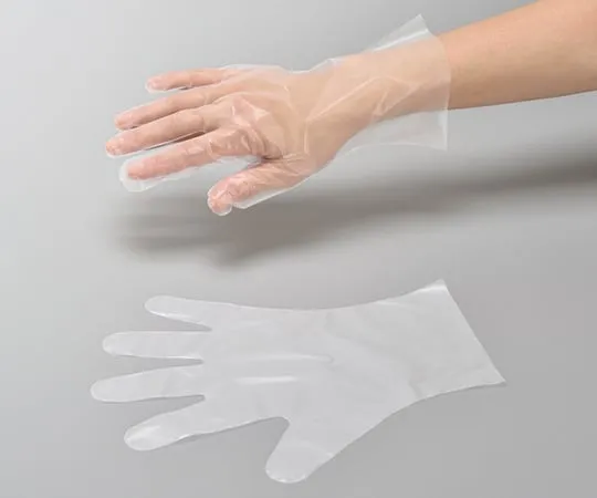 8-9721-51　［Discontinued］Nabirol Polyethylene Gloves (Embossed Inside) L 100 Sheets x 10 Pieces　528