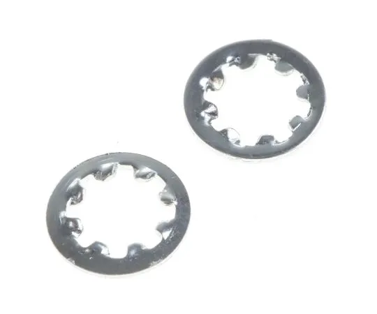 63-4639-46 Bright Zinc Plated Steel Internal Tooth Shakeproof Washer, M4 526-596
