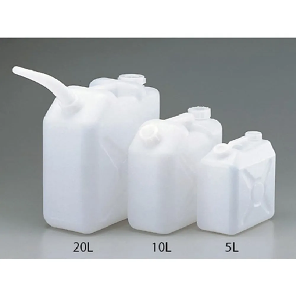 10-4361-55 Flat Square Can (2 Holes) Both Sides Flat Cap Type, Washed 5L