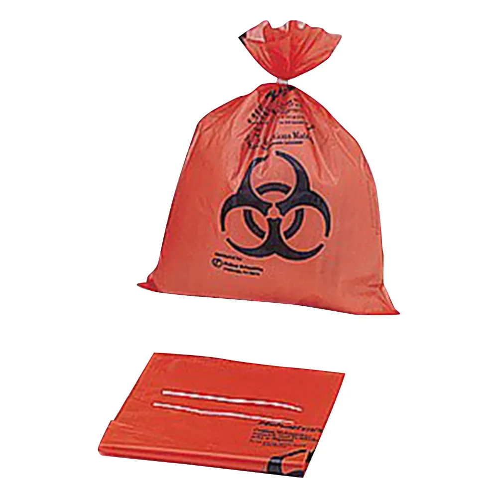 7-5324-01 Biohazard Autoclave Bag Orange 360 x 480 x 0.05mm 01-814A