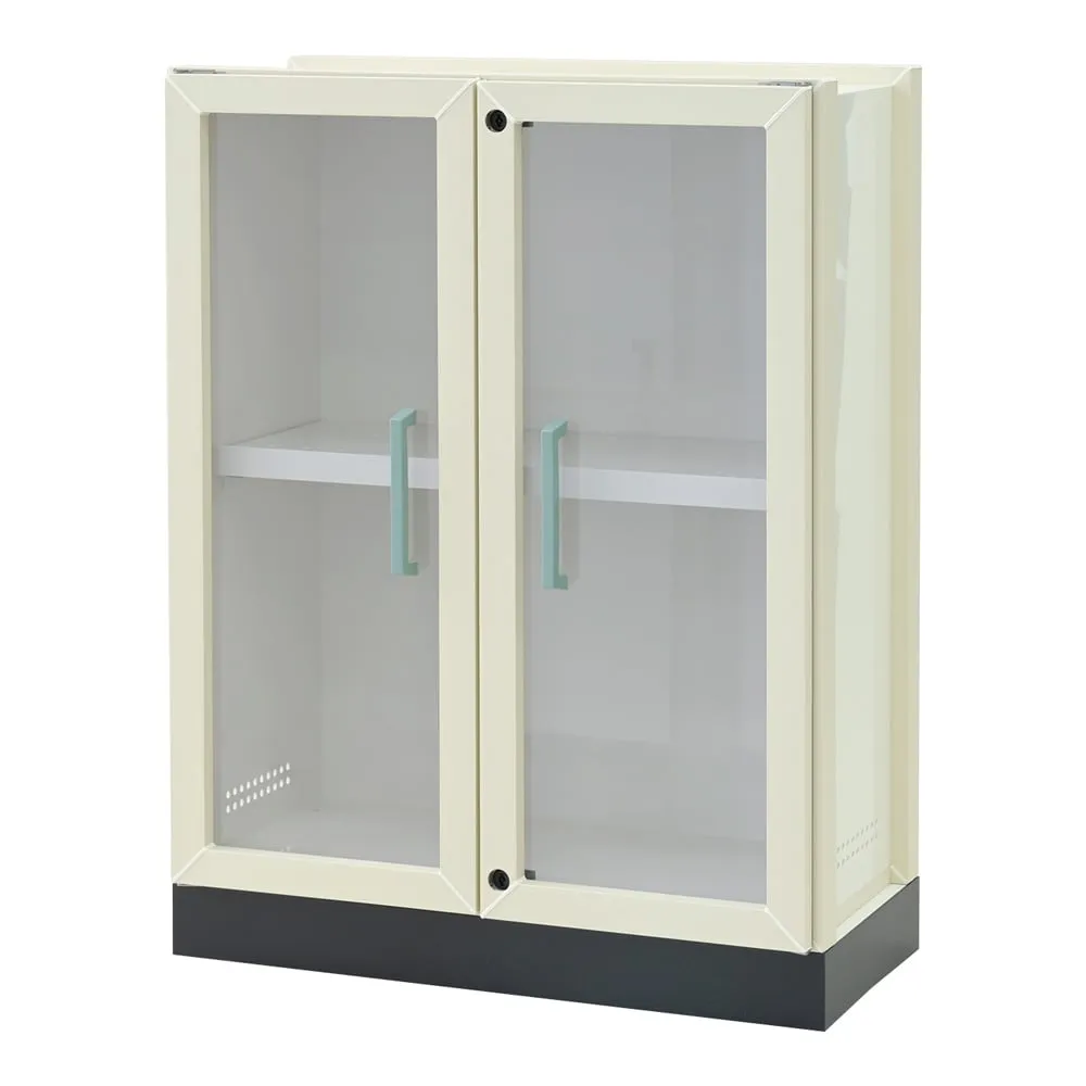 4-5591-01 PVC Chemical Cabinets (Load Bearing Shelf/Double Door Type) 900 x 432.5 x 1200 mm PVCTWH1200