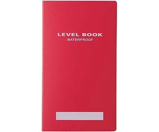 61-0592-55 Field Measurement Notebook (Waterproof, PP Cover) Level 30 Sheets Red セ-Y31R