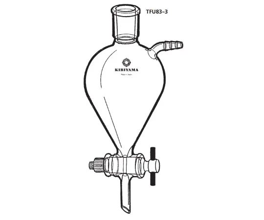 63-6524-48 Fluorine Plastic Stopper Solvent Receiving Solution funnel TFU83-3-2