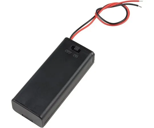 67-0425-29　［Discontinued］Battery Holder - 2xAAA with Cover and Switch　PRT-14219