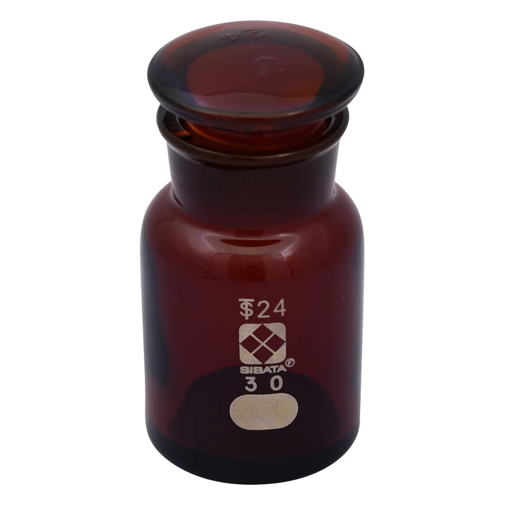 4-5032-01 Common Sliding Wide-Mouth Reagent Bottle Amber 30mL 017080-30A