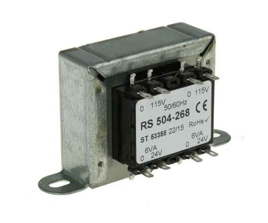63-4636-44 RS PRO 12VA 2 Output Chassis Mounting Transformer, 24V ac 504-268