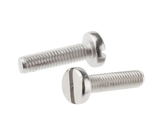 63-4639-56 RS PRO, M3 Pan Head, 12mm Stainless Steel Slot A2 304 Plain 526-962