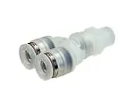 61-7645-07 Tube Fitting PP Branch Y R1/8 PPX4-01
