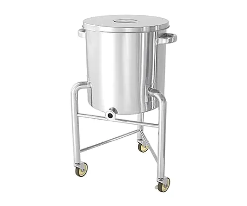 61-0748-95 Gradient Bottom Type Stainless Steel Container with Leg with Stock Lid 20L KTT-ST-L-30