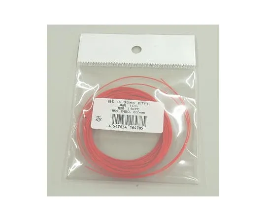 63-3093-88 ETFE Wire (JUNFLON Wire) Red 0.51 mm 10 m (±2%) ETFE0.51MML10