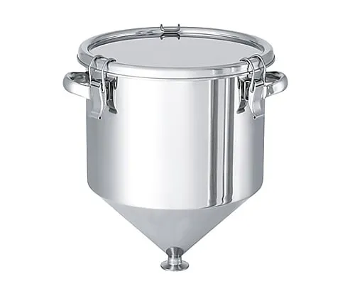 61-0749-42 Hopper Type Stainless Steel Sealing Container Clipping Type HT-CTH-18 with A Type Silicone Packing 4L HT-CTH-18