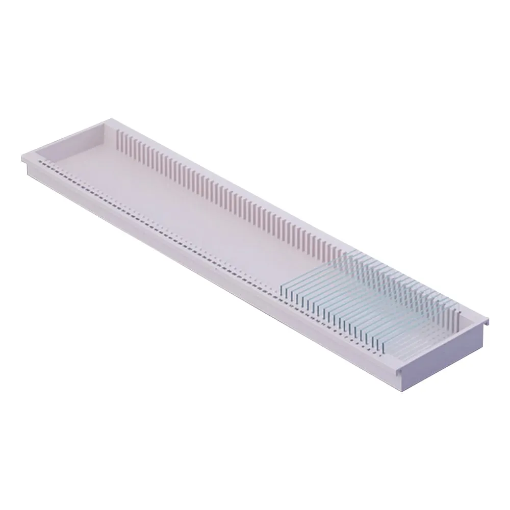 2-159-02 Slide Glass Tray (Amount Of Slide Storage: 70 Pieces) 95 x 419 x 20mm -
