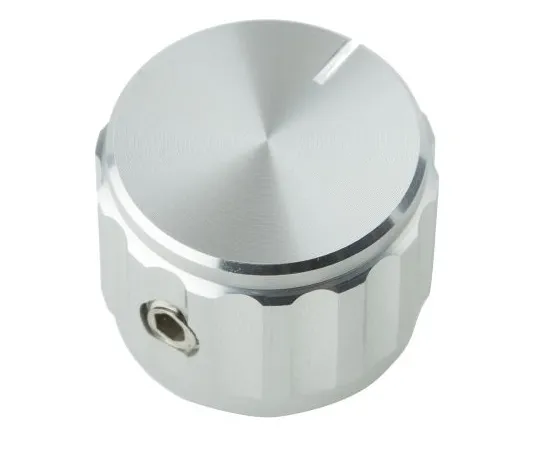 63-4635-68 RS PRO 20mm Silver Potentiometer Knob for 6.4mm Shaft Splined 498-873