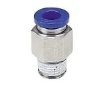 61-7640-48 Corrosion Resistance Equivalent To Stainless Steel (SUS303) Fitting Straight M5 x 0.8 SPC4-M5