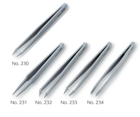 1-2137-03 Plastic Tweezers Bent Tip No.232