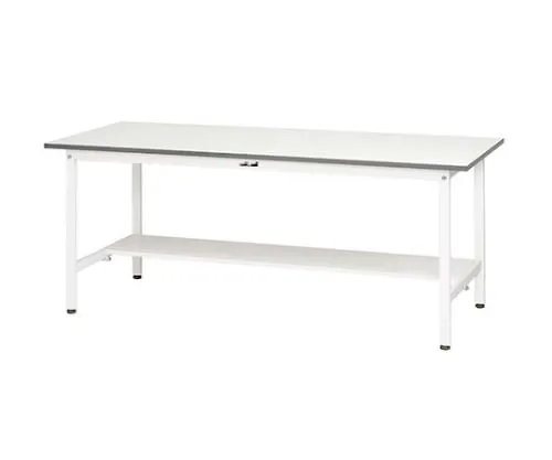 61-3742-16 Work Table 150 Series Fixed H740mm with Single-Sided Shelf Board SUP-660T-WW