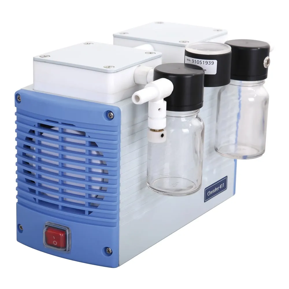 4-3535-01 Chemical Resistant Vacuum Pump (High Vacuum Trap Bottle Included Type) 18/20L/min At 50/60 Hz Chemker411