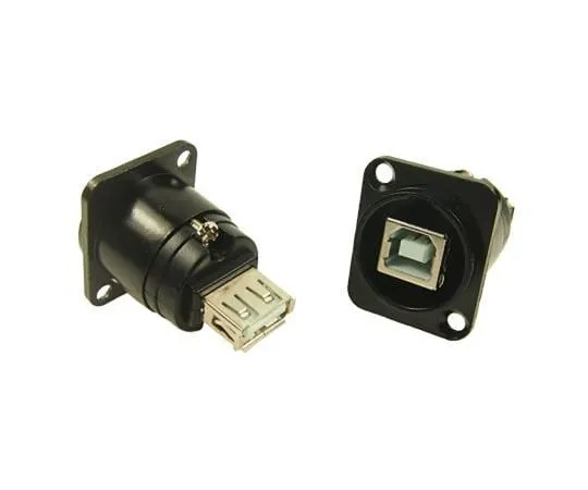 63-2998-83 RS PRO, Straight, Panel Mount, Socket Type B to A 2.0 USB Connector 124-6393