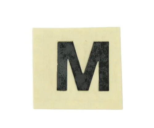 61-7398-04 Character Seal Black M 15mm CL15B-M