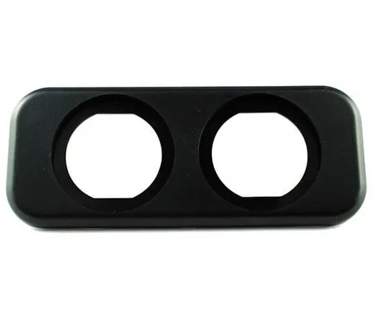 63-3113-47 Double panel for 29 phi meter (black) A13-216-DUAL-BLACK
