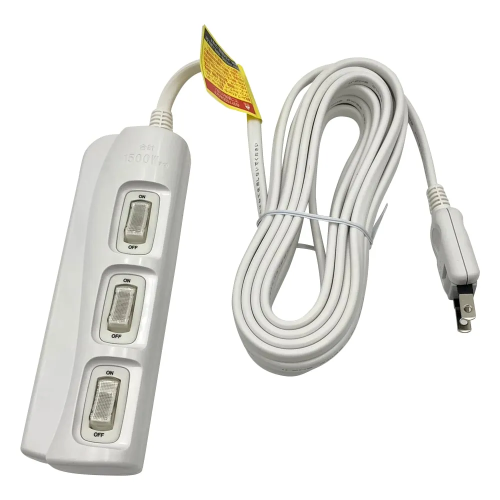 3-4931-02 OA Power Strip Code Length 5m 3 Inlets SK-3S05W