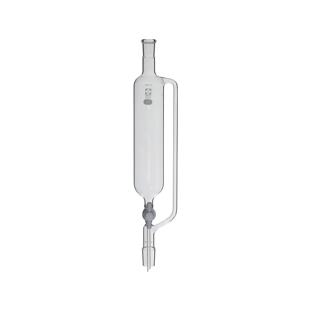 61-4419-59 Cylindrical Separatory Funnelwith Pressure Balancing Side Tube 300mL , SPC-19-24 031260-19300