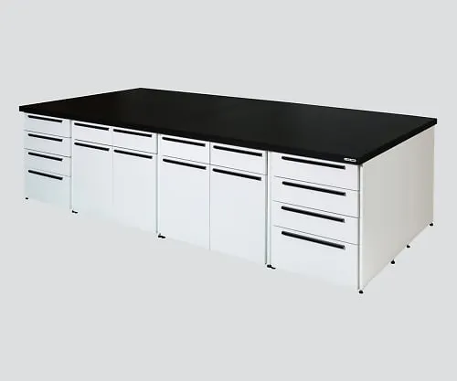 3-4314-01 Unit Central Laboratory Bench Steel Type, Flat Type 1800 x 1200 x 800 SSBO-1812