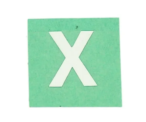 61-7397-65 Character Seal x White 15mm CL15W-X