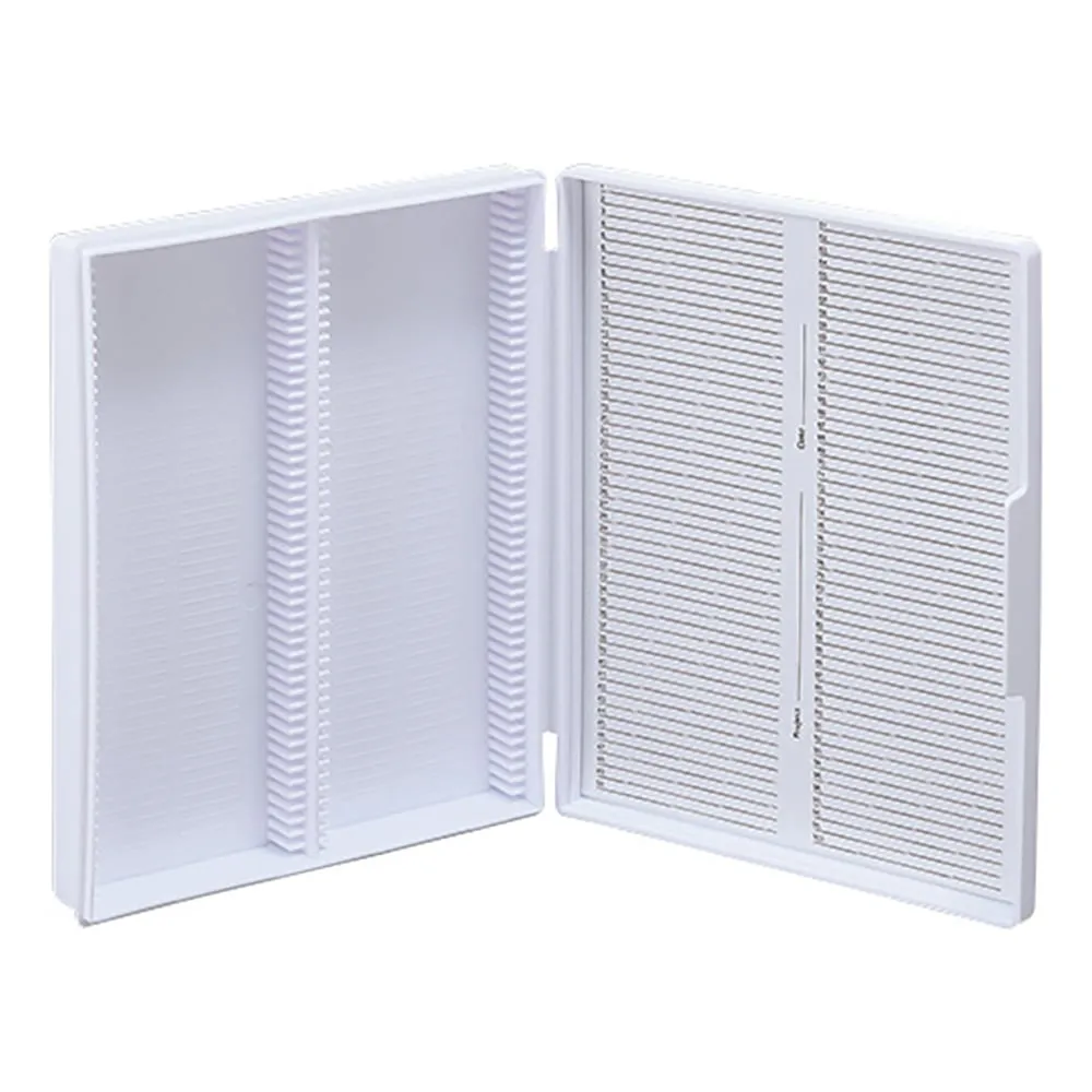3-288-01 Microscope Slide Box White 82024-606