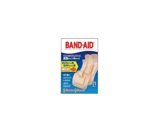 63-1666-13　［Discontinued］Band-Aid Beige Type 25 Sheets (4 Size Mix)